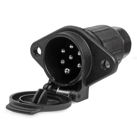 Priza Remorca 7 PIN Tip N, 24V, Compatibila TIR si Camion, Carcasa Plastic Rezistent, Conector Electric Standard