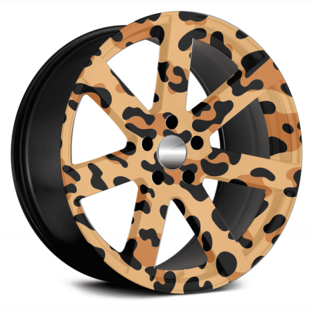 Folie decorativa jante auto FJT-12, set 4 bucati, diametru 60 cm, autoadeziva, imprimare EcoSolvent, rezistenta UV si intemperii