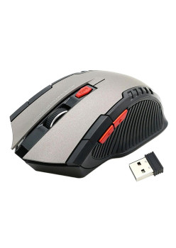 Mouse Optic Gaming Wireless, 1600 DPI, culoare Silver