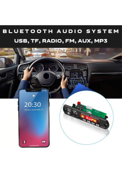 Modul Bluetooth, MP3, radio FM, citire USB/TF, afisaj LED, intrare AUX, telecomanda