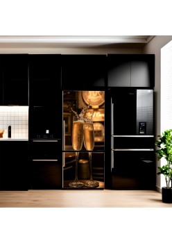 Folie Decorativă Autoadezivă pentru Frigider și Mobilier – 200x90 cm, Imprimare Color pe Vinilin OraJet