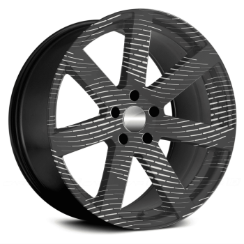 Folie personalizare jante auto set 4 bucati model FJT-23, diametru 60 cm, imprimare EcoSolvent, adeziv rezistent exterior