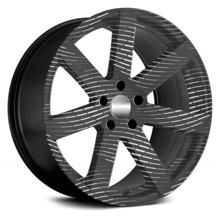 Folie personalizare jante auto set 4 bucati model FJT-23, diametru 60 cm, imprimare EcoSolvent, adeziv rezistent exterior