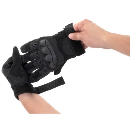 Manusi Tactice cu elemente de protectie, marime L, cu destinatie Moto, ATV, SSV, QUAD, culoare Neagra