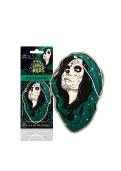 Odorizant Auto AROMA DIA DE LOS MUERTOS Green Diamond Girl