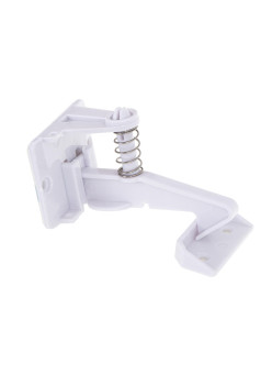 Set 10 blocaje protectie copii pentru sertare sau dulapuri, din plastic, culoare alba