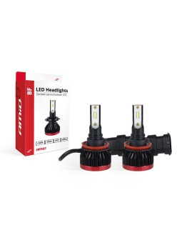 Becuri auto LED BF Series AMiO compatibil H8 / H9 / H11, destinat competitiilor auto sau off-road