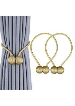 Bratara magnetica de prindere perdele/draperii, model GOLDEN BALLS