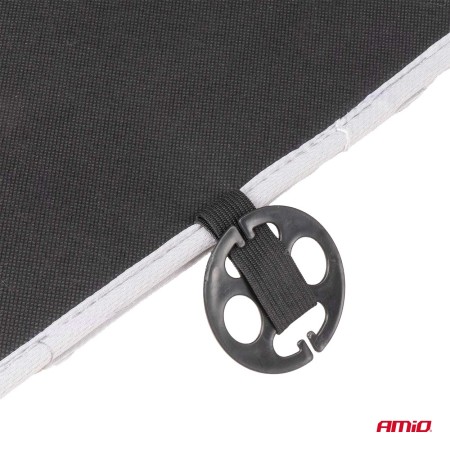 Husa scaun auto cu bile de masaj si suport lombar, dimensiuni 110 x 46 cm, culoare Gri