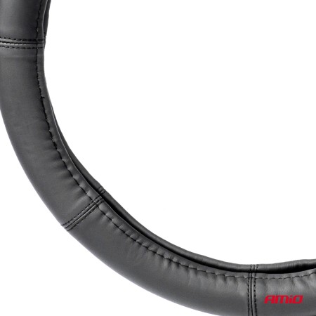 Husa volan din Piele Naturala, culoare Neagra, marime XXL (volan 44-46cm), AVX-AM03549