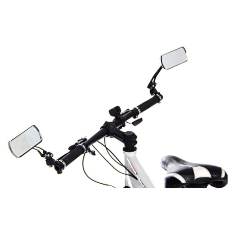 Set 2 Oglinzi Retrovizoare Reglabile, Universale pentru Bicicletă, Scuter, Trotinetă, Prindere pe Ghidon 22mm, Negru