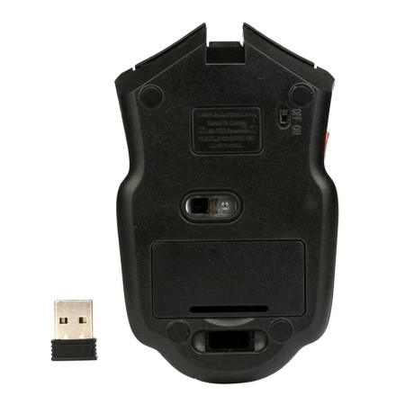 Mouse Optic Gaming Wireless, 1600 DPI, culoare Rosu