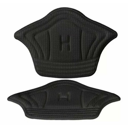 Set 10 buc. (5 seturi) de pernite protectie calcaie pentru incaltaminte, autoadezive, din spuma moale si material textil, culoare NEAGRA
