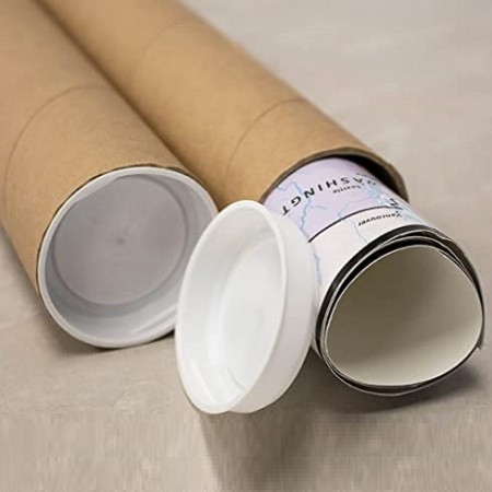 Tub din carton pentru protectie la transport folii si printuri, lungime 130 cm, diametru Ø76mm, grosime perete 4mm