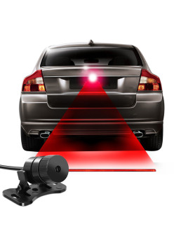 Proiector ceata cu Raza Laser Anti-Accident, 12V, pentru vehicule Off-Road, ATV, SSV, Rosu