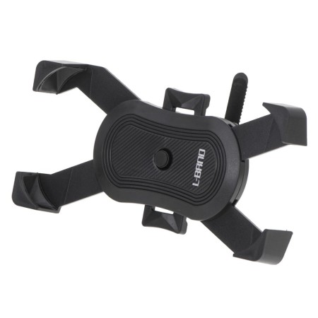 Suport Telefon cu 4 Brațe, Montaj pe Motocicletă sau Bicicletă, Fixare Reglabilă, Compatibil Universal, Negru