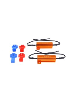 Set 2 anulatoare eroare de bec ars pentru becuri cu LED 6Ohm, 50W, 12V