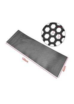 Grilă Sport Tuning Tip Fagure, Negru, 120x40 cm, Model Hexagon 10x10 mm – Universală, Decupabilă