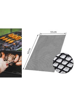 Covoras antiaderent din teflon pentru gatitul pe gratar, reutilizabil, lavabil, 40 x 33 cm