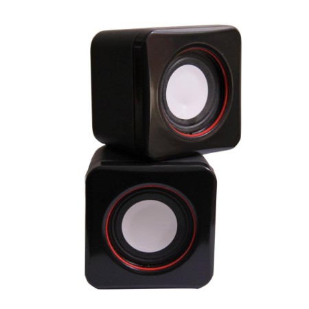 Boxe Stereo 2.0 cu conectare USB & Jack, putere 2 x 3W, culoare neagra