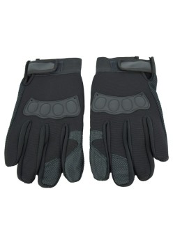 Manusi cu elemente de protectie, cu destinatie Moto, ATV, SSV, QUAD, culoare Neagra