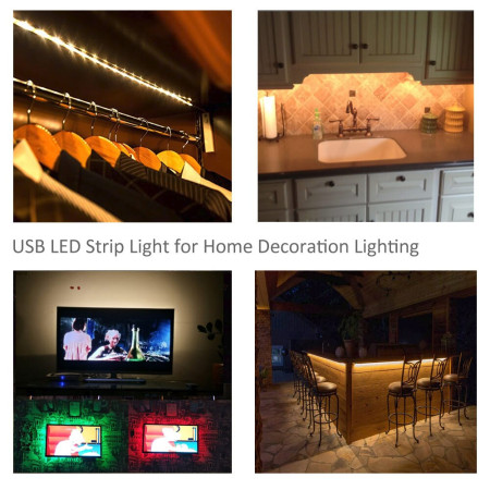Banda LED cu senzor de miscare pentru Iluminare Mobilier, lungime 2m