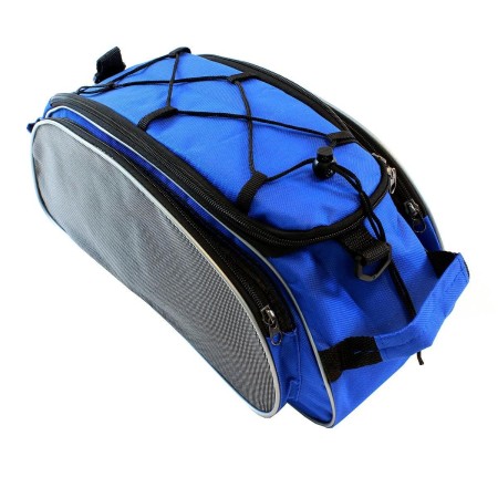 Geanta transport albastra pentru portbagajul bicicletei AVX-RW2B
