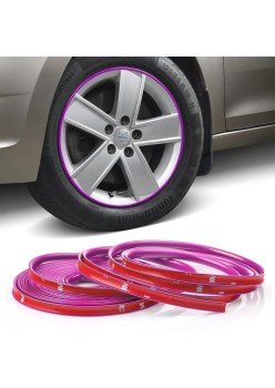 Inele de protectie si decor jante, adezive, din plastic flexibil - VIOLET