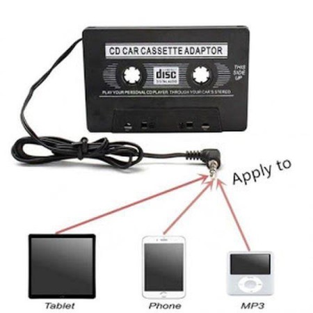 Adaptor auto retro caseta cu mufa jack pentru MP3 URZ0234