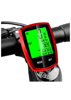 Vitezometru Digital Wireless pentru Bicicletă – Afișaj LCD, Rezistent la Apă, Compatibil cu Roți de 14-29 Inch, Negru
