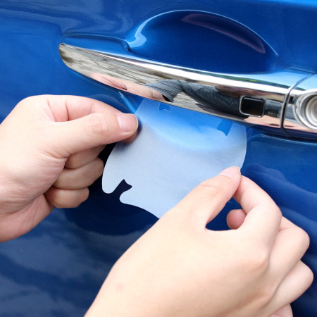 Autocolant manere usa auto protectie zgarieturi, 4 buc., Transparent 