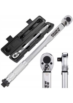 Cheie dinamometrica din otel/crom, 3/8″, reglabila 7-112 Nm, cu blocare