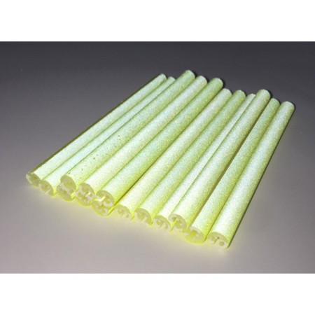 Set 12 ornamente din material reflectorizant pentru spite bicicleta, culoare galben