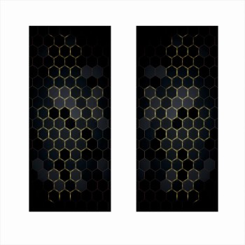 Set 2 Stickere Auto Decorative pentru Stâlpii Ușilor, Folie OraJet Autoadezivă, 2x 50x22 cm, Print EcoSolvent Outdoor