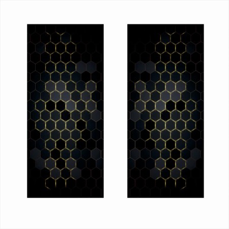 Set 2 Stickere Auto Decorative pentru Stâlpii Ușilor, Folie OraJet Autoadezivă, 2x 50x22 cm, Print EcoSolvent Outdoor