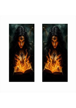 Set 2 Stickere Auto pentru Stalpi Usi, Print HD EcoSolvent, Folie OraJet Oracal Autoadeziva, 50x22 cm