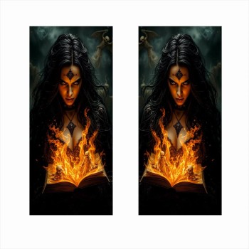 Set 2 Stickere Auto pentru Stalpi Usi, Print HD EcoSolvent, Folie OraJet Oracal Autoadeziva, 50x22 cm