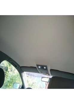 Material pentru reconditionare plafon auto, material textil cu spate buretat, culoare Gri Deschis, dimensiune 2m x 1,50m