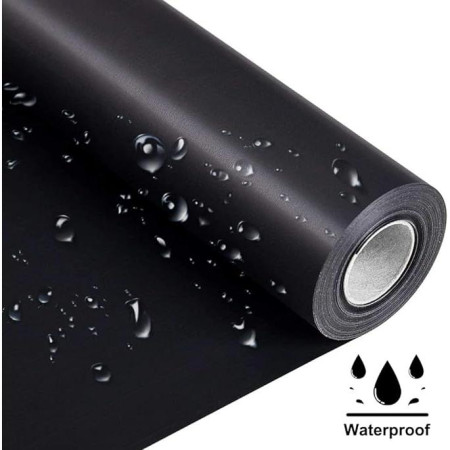 Folie Auto Colantare Negru Mat, Termoplastica, Tehnologie Bubble Free, 3m x 1.52m, Impermeabila, Uz Extern