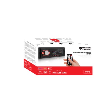 Player Auto dimensiune 1DIN, 4 x 50W, model 7011A, cu Radio, MP3, AUX, Card, Telecomanda
