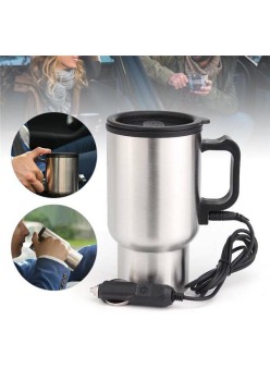 Cana termica din otel cu functie de incalzire, 12V, 400ml