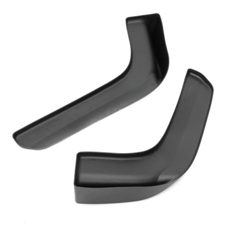 Set 2 buc. aripioare Racing, prelungire bara tuning din plastic culoare neagra