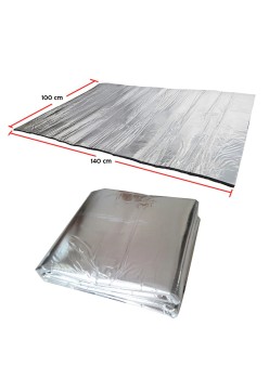 Material insonorizant auto cu strat din aluminiu, dimensiune 140cm x 100 cm x 6mm