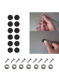 Set 12 clipsuri pentru reparatii tapiterie plafon auto, culoare Negru
