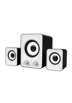 Boxe Stereo 2.1 cu conectare USB & Jack, putere 5W + 2 x 3W