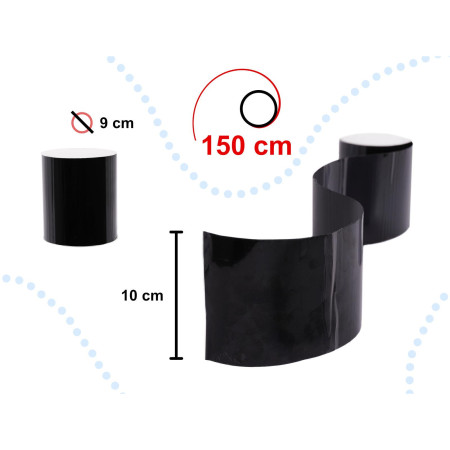 Banda impermeabila pentru reparatii tevi piscina sau instalatii sanitare, dimensiune 150 x 10 cm, culoare neagra