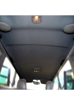 Material pentru reconditionare plafon auto, material textil cu spate buretat, culoare Gri Inchis, dimensiune 2m x 1,50m
