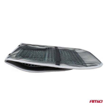 Husa scaun auto cu bile de masaj si suport lombar, dimensiuni 97 x 44 cm, culoare Gri