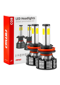 Instalatie LED COB 2Side AMiO, compatibil H9, H9, H11, destinat competitiilor auto sau off-road