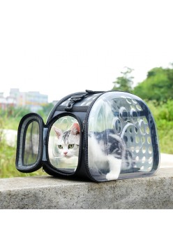 Geanta de Transport pentru Caine sau Pisica GRI - TRANSPARENT AG644P